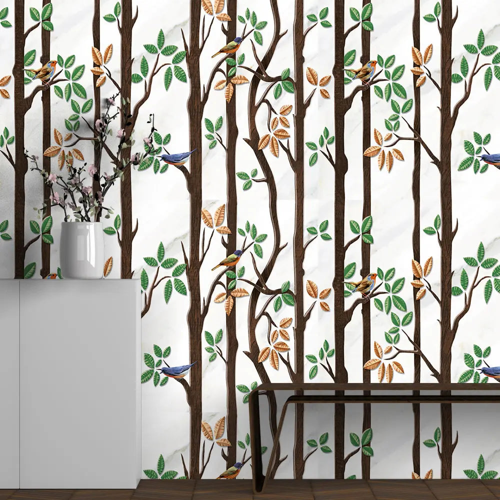 Spyder Lamination wallpaper tree design wallpaper for home decoration self adhesive wallpaper 40x240cm Spyder webink