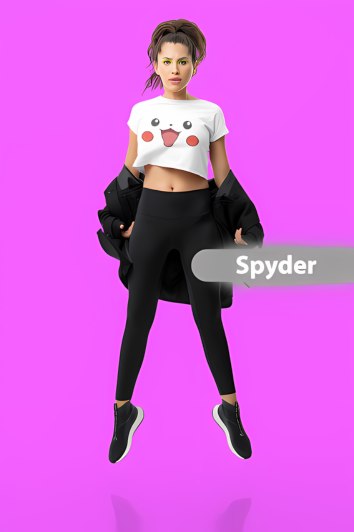 Electric Style Pikachu Crop Top for Girls